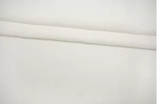 Лён с хлопком фактурный костюмно-плательный Белый CVC H15/1 F10 19112509
