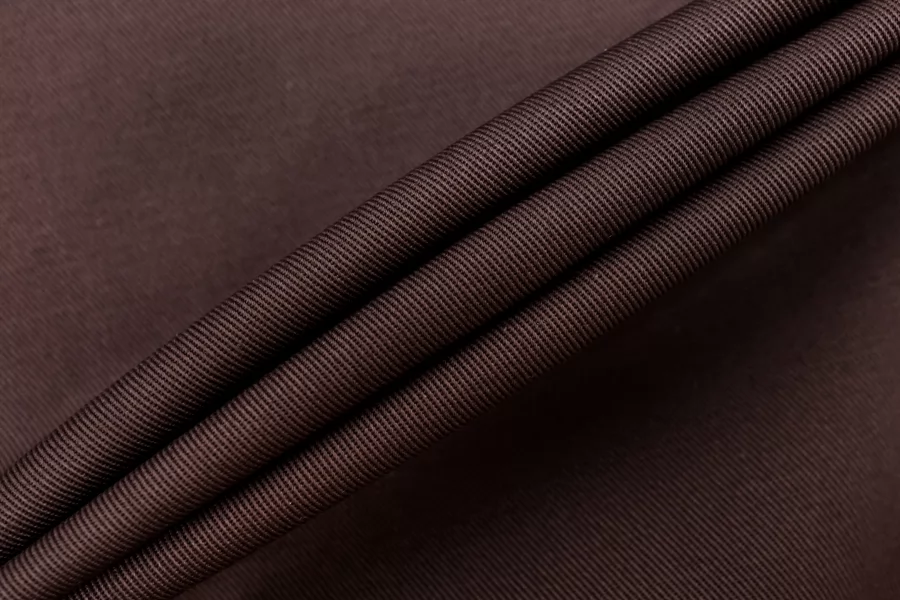 Хлопок костюмный Коричнево-бордовый CVC H10/4 E55 19112529