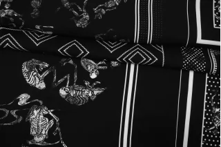 Вискоза плательная Чёрно-белая CVC H21 I10 19112531