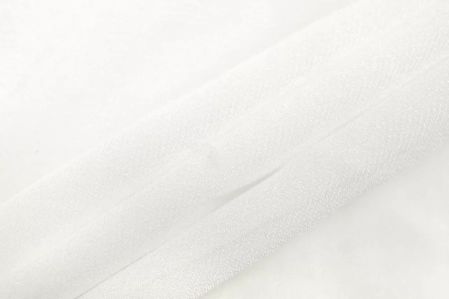 Креп-шифон вискозный Белый CVC H22/3 j10 19112541