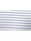 Батист хлопок с шёлком в полоску Бело-голубой CVC H2/4 O10 19112550