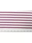 Хлопок с шёлком рубашечно-плательный в полоску Бело-сливовый CVC H2/4 O10 19112551