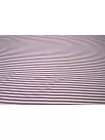 Хлопок с шёлком рубашечно-плательный в полоску Бело-сливовый CVC H2/4 O10 19112551
