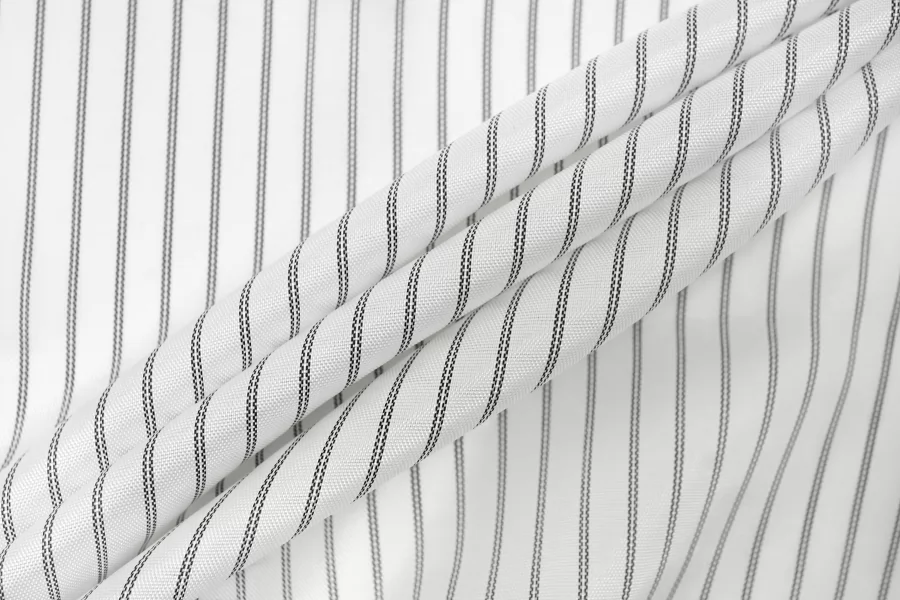 Подкладочный ацетат в полоску Чёрно-белый CVC H50/2 U11 19112558