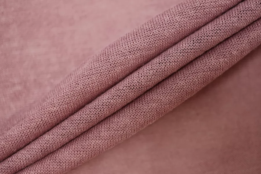 Трикотаж хлопковый с шерстью кулирка Розовый CVC H00 EE10 20112589