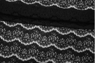 Кружево хлопковое кордовое Чёрное CVC H35 F66 20112598