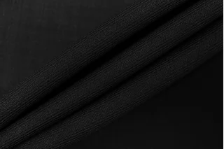 Костюмная шерсть двухслойная дабл Иссиня-чёрная CVC H59/6 jj60 21112517