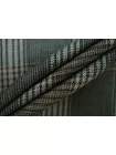 Костюмная шерсть со льном в клетку Серо-зелёная CVC H 12 FF10  21112525