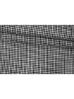 Лён костюмный в клетку Чёрно-белый CVC H16/3 F10 21112529