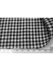 Лён костюмный в клетку Чёрно-белый CVC H16/3 F10 21112529