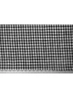 Лён костюмный в клетку Чёрно-белый CVC H16/3 F10 21112529