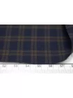 Фланель хлопковая рубашечная в клетку ALBINI Сине-болотная CVC Н12 B70 21112537