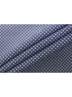 Рубашечный хлопок в горошек Сине-белый CVC H9/3 A44 21112546