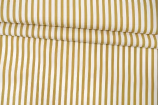 Рубашечный хлопок мерсеризованный в полоску CANCLINI Бело-горчичный CVC Н5 A30 21112552