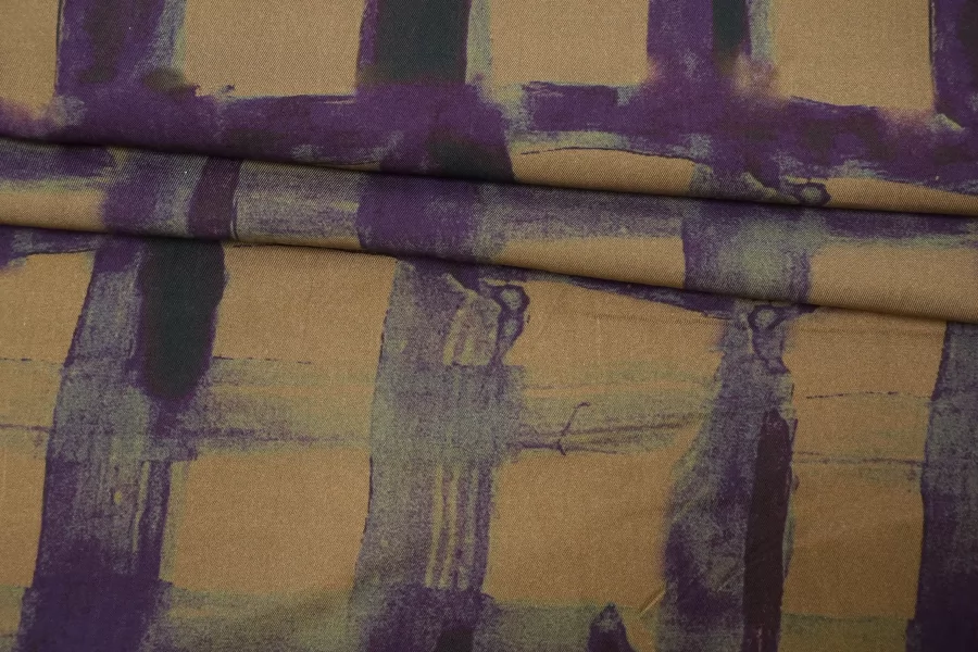 Вискоза твиловая плательная Абстракция CVC H21/12 I30 21112565