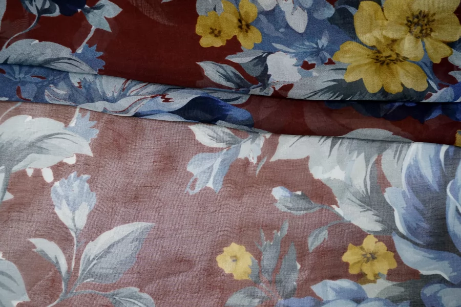 Батист вискоза с шелком Цветы CVC H00 FF55 21112587