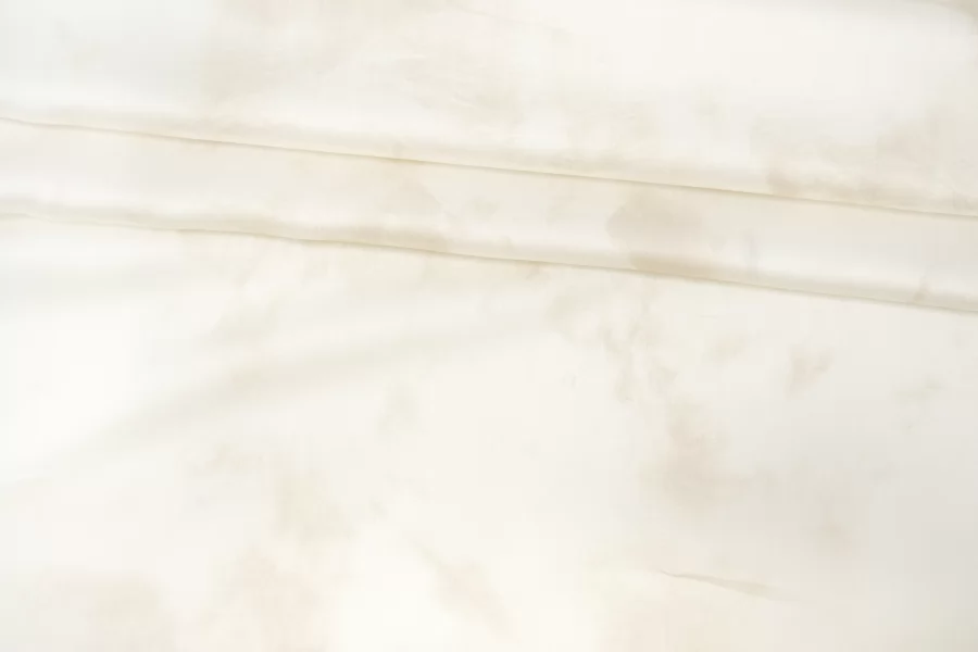 Сатин плательно-блузочный MAX MARA Тай-дай бело-молочный MM H21/9 i70 3102562