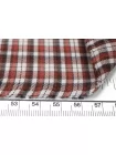 Фланель хлопковая рубашечная в клетку Красно-белая FRM Н12 В70 15052663