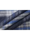 Фланель хлопковая плотная Сине-серая клетка CVC H12 B60 20052634