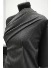 Костюмная шерсть MAX MARA В полоску серо-коричневая DJ H60\4 HH40 25052614
