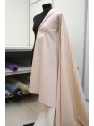 Костюмная шерсть MAX MARA Молочная в красную полоску DJ H62/2 FF20 25052625