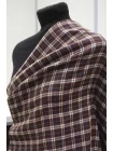 Хлопок костюмный в клетку MAX MARA Сливово-коричневый DJ H11/1 B70 25052653
