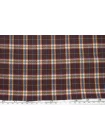 Хлопок костюмный в клетку MAX MARA Сливово-коричневый DJ H11/1 B70 25052653