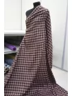 Хлопок костюмный в клетку MAX MARA Сливово-коричневый DJ H11/1 B70 25052653