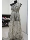 Шифон-креш шёлковый MAX MARA Леопард на молочном MM H28/1 N60 20042605
