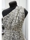 Шифон-креш шёлковый MAX MARA Леопард на молочном MM H28/1 N60 20042605