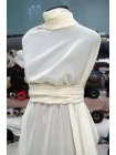Креп-шифон вискозный MAX MARA Светло-бежевый MM H22/3 i10 20042606