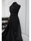 Вискоза креповая жатая MAX MARA Чёрная MM H23/1 j66 20042607