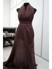 Вискоза креповая плательно-блузочная MAX MARA Бордово-коричневая MM H22/4 j30 20042608
