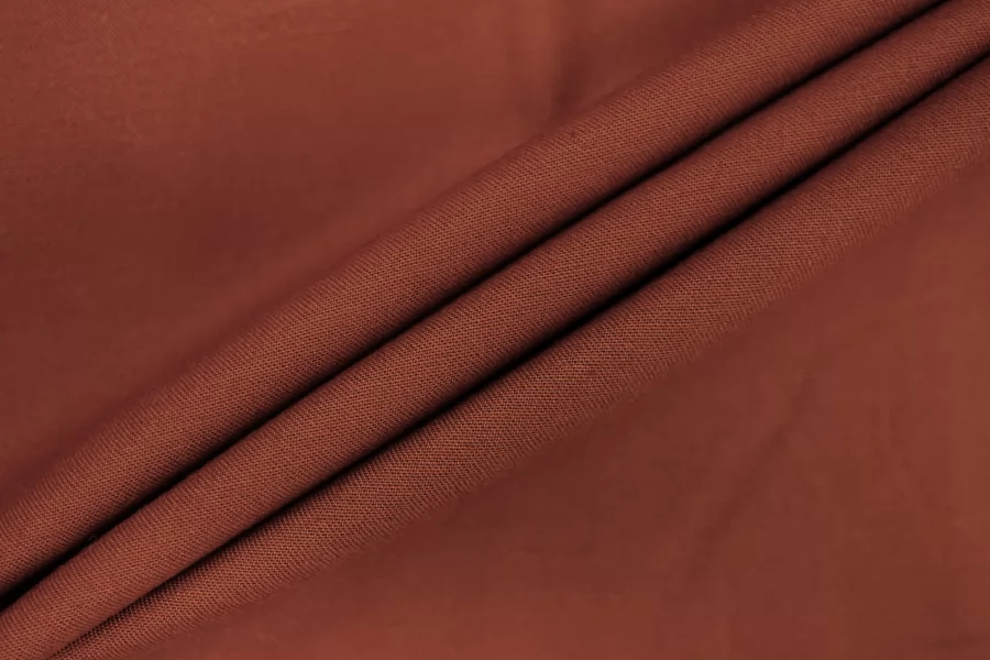 Хлопок костюмный сатиновый MAX MARA Терракотово-коричневый MM H10/4 E50 20042610