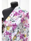 Батист хлопковый MAX MARA Цветы и лимоны на молочном MM H2/2 A33 20042614