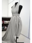 Вискоза креповая плательно-блузочная MAX MARA Тёплая серая MM H22/4 j33 20042633