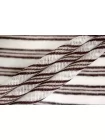 Льняной трикотаж MAX MARA Белый в винную полоску MM H46/5 W20 20042640