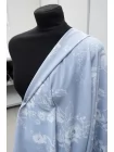 Репс костюмно-плательный хлопковый с вискозой MAX MARA Цветы на голубом MM  H11/2 E44 20042645