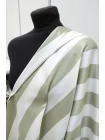 Хлопок с шелком плательно-костюмный MAX MARA Молочно-зелёная полоска MM H5 A20 20042657