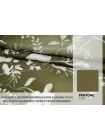 Вискоза твиловая MAX MARA Цветы на оливково-зелёном MM H21/12 i70 20042671