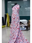 Вискоза твиловая MAX MARA Абстрактные бабочки на белом MM H21/5 i30 20042677