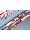 Вискоза твиловая MAX MARA Цветы на серо-голубом MM H21/12 i70 20042678