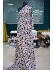 Вискоза твиловая MAX MARA Цветы на тёмно-синем MM H21/12 i70 20042679
