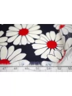 Вискоза твиловая MAX MARA Цветы на тёмно-синем MM H21/12 i70 20042679