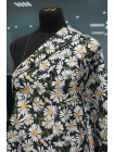 Джинса хлопковая MAX MARA Ромашки на зеленовато-сером MM H13 MM10 20042682