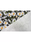 Джинса хлопковая MAX MARA Ромашки на зеленовато-сером MM H13 MM10 20042682