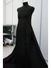 Крепдешин шёлк с ацетатом плательно-блузочный MAX MARA Чёрный MM H30 O50 20042685