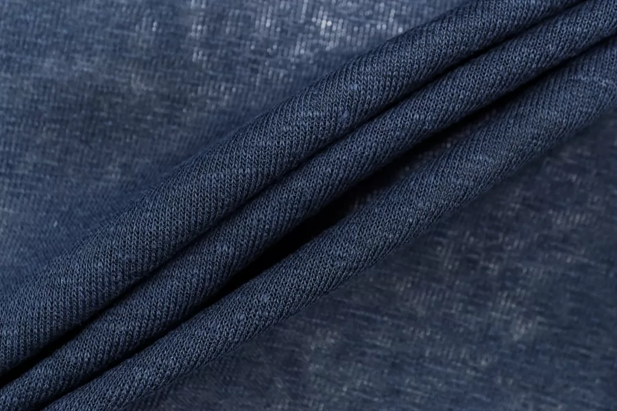 Льняной трикотаж MAX MARA Тёмно-синий MM H46/3 W30 20042686