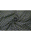 Вискоза твиловая MAX MARA Голубые сердца на сине-жёлтом MM H21/12 i30 20042689