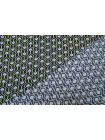 Вискоза твиловая MAX MARA Голубые сердца на сине-жёлтом MM H21/12 i30 20042689